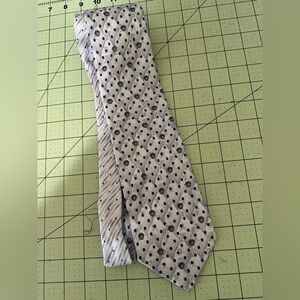 Versace designer cool logo silver silk tie made in Italy